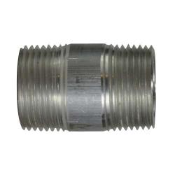 76129 - 1-1/4 in MPT x 1-1/4 in MPT Aluminum Pipe Nipple, 6 in Length