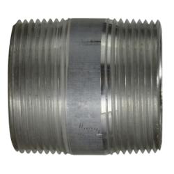 76140 - Aluminum Pipe Nipple 1-1/2 in MPT x 1-1/2 in MPT Close-Length Fitting