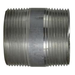 76155 - 1-1/2 in MPT x 1-1/2 in MPT Aluminum Pipe Nipple, 12 in Length