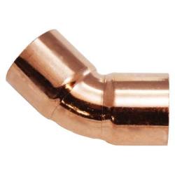 77163 - 3/8 in C x 3/8 in C Wrot Copper 45-Degree Solder Joint Elbow