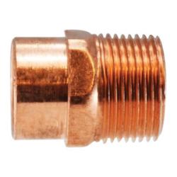 77312 - 1 in x 3/4 in Wrot Copper Adapter for Pipe Thread Connections