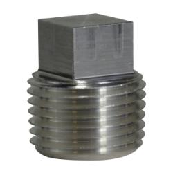 79657 - 1-1/2 in MPT Aluminum Square Head Plug for Durable Connections