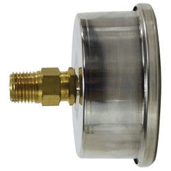 80209 - 2-1/2 in Pneumatic Pressure Gauge, 0 to 600 psi, 1/4 in NPT Connection, 304 Stainless Steel