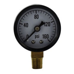 80501 - 1-1/2 in Pneumatic Pressure Gauge, 0 to 15 psi, 1/8 in NPT Connection, Steel Construction