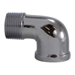 81116-02 - 1/8 in x 1/8 in Bronze Street Elbow Fitting with Chrome-Plated Finish