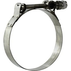840238 - Stainless Steel T-Bolt Hose Clamp 2-7/16 in to 2-1/4 in for Low-Pressure Fluid Lines