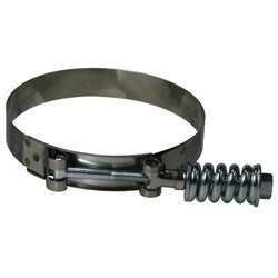 844213 - 2.13 in to 2.44 in Spring Loaded T-Bolt Hose Clamp, 3/4 in Width, 300 Stainless Steel