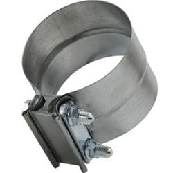 846250 - 2-1/2 in Steel Lap Clamp, 76 mm Wide, 0.7 mm Thick, Dual Bolt Fastening