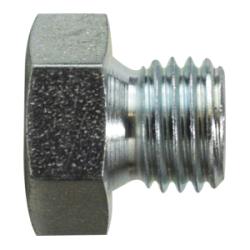 8555P18 - M18 x 1.5 Male Metric Steel Hex Head Plug, 375°F Rated
