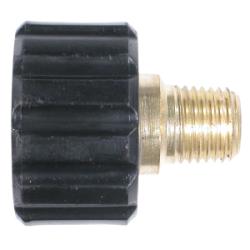 86012 - 1/4 in MNPT Quick Disconnect High Pressure Insulated Knob, Brass, 4000 psi, M22 x 1/4-18 Thread