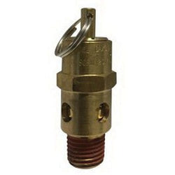 87003 - 1/4 in Brass Safety Valve with Male Pipe Thread, 150 psi Rating, 140 CFM Flow Rate