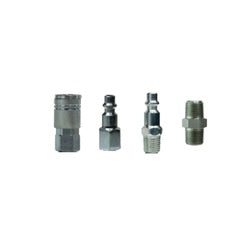 87418 - Durable 4-Piece Industrial Pneumatic Fittings Assortment