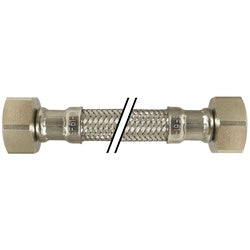 922416 - 16 in Stainless Steel Braid Lavatory Connector, 1/2 x 1/2 in Female Threads