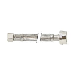 923420 - Brass Supply Connector, 3/8 x 7/8 in, 20 in Length, Compression End for Ballcock