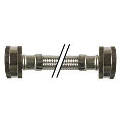 P-60CWH-12FG - 60 in Stainless Steel Braided Washing Machine Connector, 3/4 x 3/4 in Ends