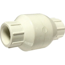 940332 - 3/4 in PVC Spring Loaded Inline Check Valve FIP x FIP, 200 psi, 77°F