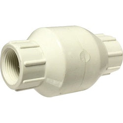 940334 - 1-1/4 in PVC In-Line Spring Check Valve with Female Pipe Thread, 200 psi Rating