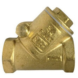 940358B - 2-1/2 in Brass Wye-Pattern Swing Check Valve FPT x FPT, 6.14 in Length, 200 psi WOG