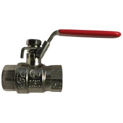 941127NP - 1-1/2 in FPT x FPT Nickel-Plated Brass Ball Valve, 600 psi WOG, Stainless Steel Handle