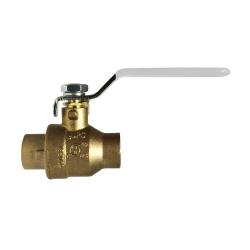 941164LF - 3/4 in Sweat x Sweat Lead-Free Brass Ball Valve, 600 psi WOG