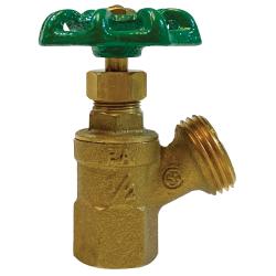 942132LF - Lead-Free Brass Angle Hose Boiler Drain Valve - 1/2 in FIP x 3/4 in FIP