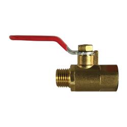 944102 - 1/4 x 3/8-in Brass Mini Ball Valve with MPT x FPT Connections