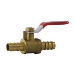 944142LF - 1/4 in Mini Ball Valve with Barbed Fittings, Lead-Free Brass, 3.19 in Length, 1.55 in Height