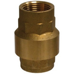 944405 - Brass In-Line Check Valve, 1 in FPT x FPT, 400 psi, NBR Seal, 10-210°F
