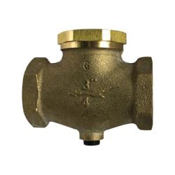 947143 - In-Line Check Valve - 1/2-in FPT x FPT Connections, 2-1/2 in Length, Cast Bronze Body