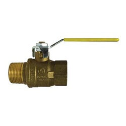 948102T - 3/8 in MIP x FIP Brass Ball Valve, 2.2 in Length, 600 psi, 1/4 Turn Handle