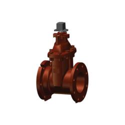 9600FJ6 - 6 in Ductile Iron Flanged Resilient Seated Gate Valve, 300 psi, 11 in Inlet Length, 16.4 in Height