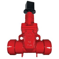 9640RT6 - 6 in Push-On Gate Valve with OP Nut, Ductile Iron, RT x RT Connection, 428 mm Length, 455 mm Inlet Height