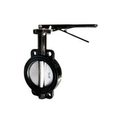 9650L8 - 8 in Ductile Iron Wafer-Style Butterfly Valve with Buna-N Seat and Locking Lever Handle