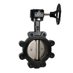 9660G2 - 2 in Lug-Style Butterfly Valve with Ductile Iron Body and Gear Actuator