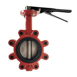 9660L6SE - 6 in Ductile Iron Lug-Style Butterfly Valve with Stainless Steel Disc and EPDM Seat