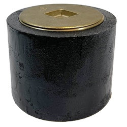 970804CS - 4 x 3-1/2 in Iron Countersunk Cleanout Plug