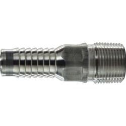 973621 - 3/4 in Hose Barbed x 3/4 in MPT Aluminum Combination King Nipple