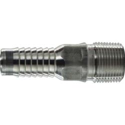 973626 - 2-1/2 in Hose Barbed x 2-1/2 in MPT Aluminum Combination King Nipple