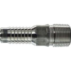 973628 - 4 in Hose Barbed x 4 in MPT Aluminum Combination King Nipple