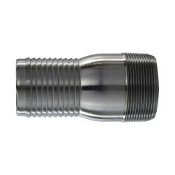 973855 - 2-in Hose Barbed x 2-in MIP Steel Combination King Nipple