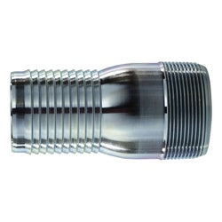 973886 - 1-1/4 in Hose Barbed to 1-1/2 in MIP Steel Adapter, Zinc-Plated Finish