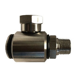 DX60092 - Stainless Steel 90-Degree Boom Swivel 3/8 x 3/8 in, 5000 psi, 7 GPM, 300°F