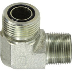 FS25011216 - Steel 90 Degree Elbow Fitting 1-3/8 in Male ORFS x 1 in MIP, 6000 psi, 375°F Max