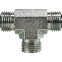 FS26031616 - Steel Union Tee with Three 1-7/16" Male ORFS Ends, 6000 psi Max Pressure