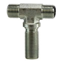 FS270310 - Steel 5/8-inch Male O-Ring Face Seal Bulkhead Union Branch Tee, 1-14 Thread Size