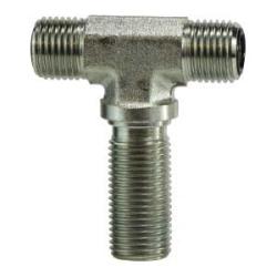 FS27036 - Steel 3/8" Male O-Ring Face Seal Bulkhead Union Branch Tee Fitting