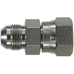 FS650466 - 3/8 in Male JIC 37° Flared x 3/8 in Female ORFS Steel Swivel Adapter, 6000 psi Rating