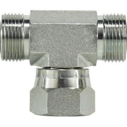 FS66001616 - Steel Branch Tee Fitting - 1-in Male O-Ring Face Seal x 1-in Male O-Ring Face Seal x 1-in