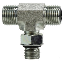 FS68032020 - Steel Branch Tee - 1-1/4-in Male O-Ring Face Seal x 1-1/4-in x 1-1/4-in