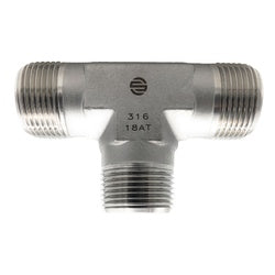 SS5600-04-04-04 - 1/4-inch NPTF Stainless Steel Male Union Tee Fitting, 8000 psi, 1000°F